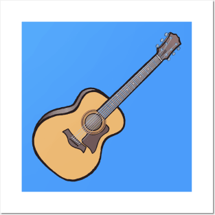 Acoustic guitar Posters and Art